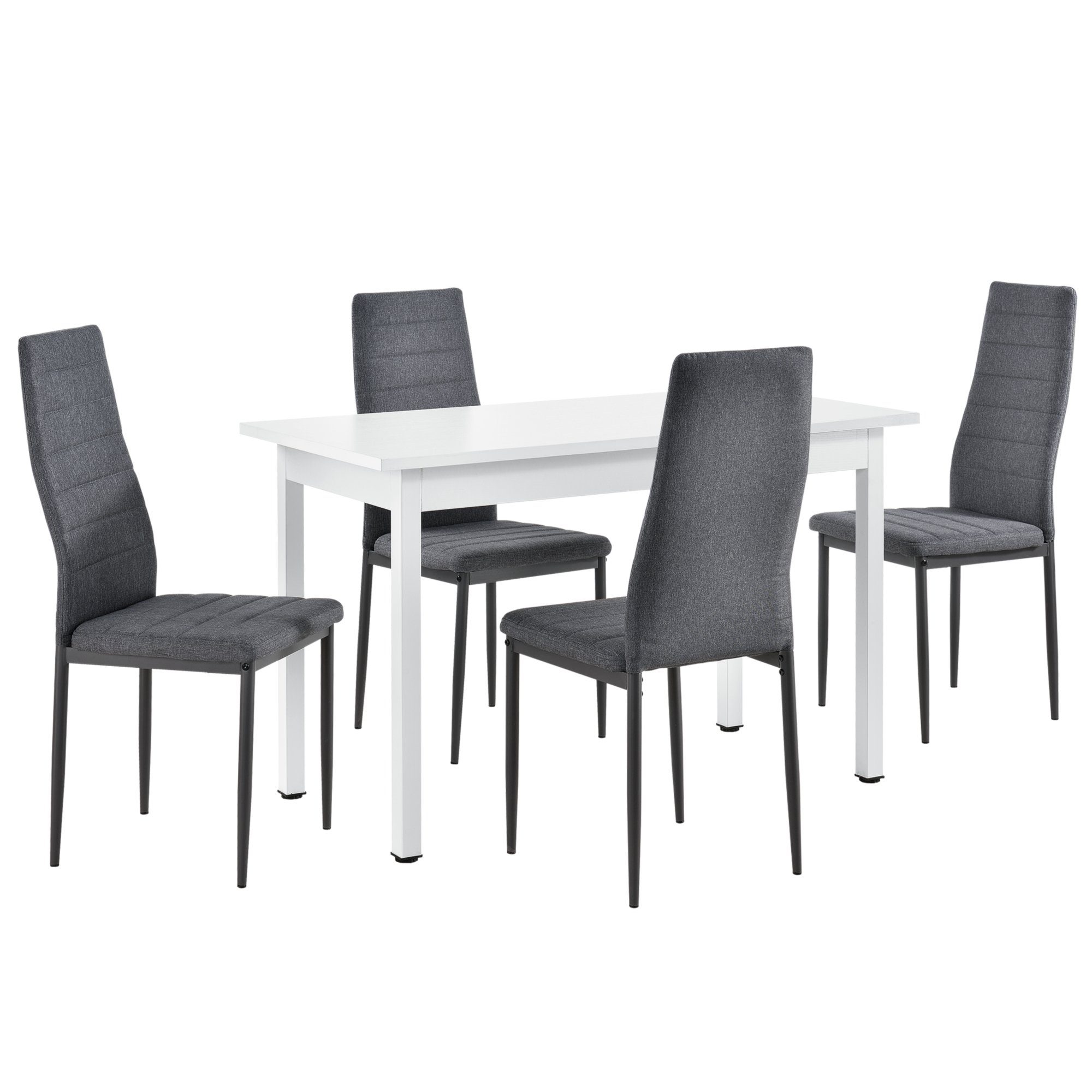 en.casa Essgruppe, (Set, 5-tlg., Esstisch mit günstig online kaufen