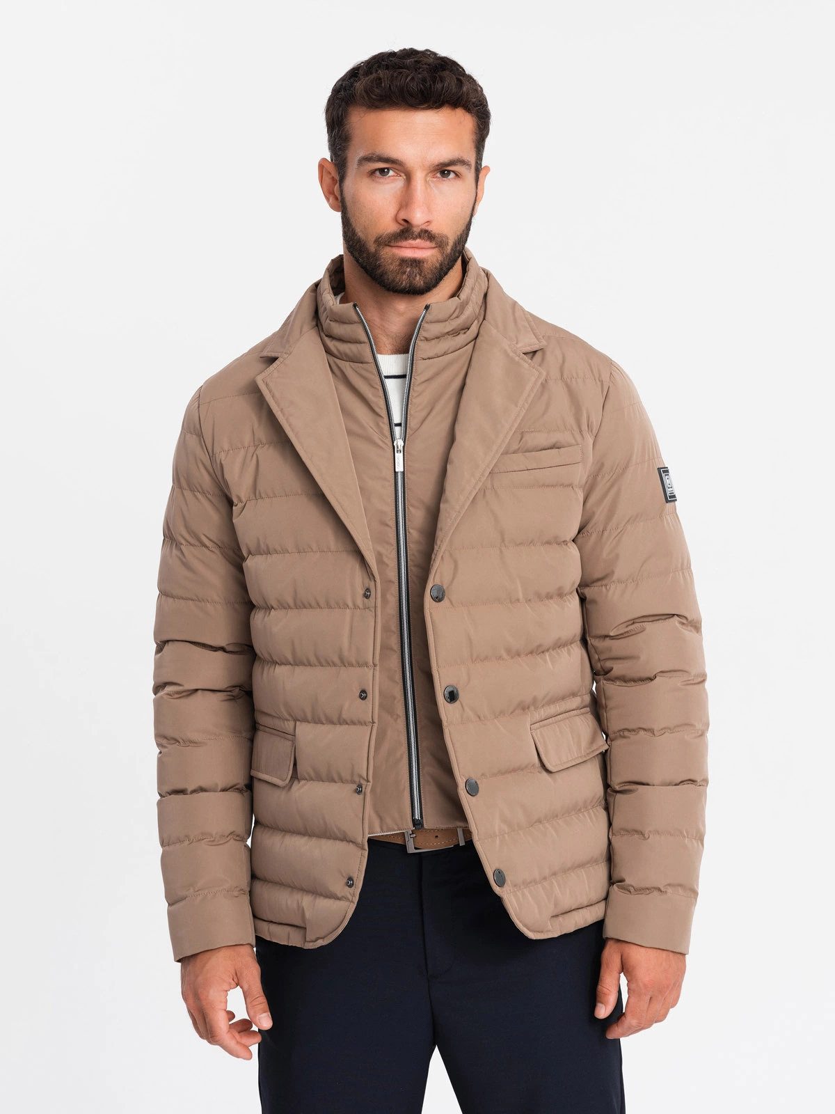 OMBRE Steppjacke Steppjacke mit Sakko-Schnitt günstig online kaufen