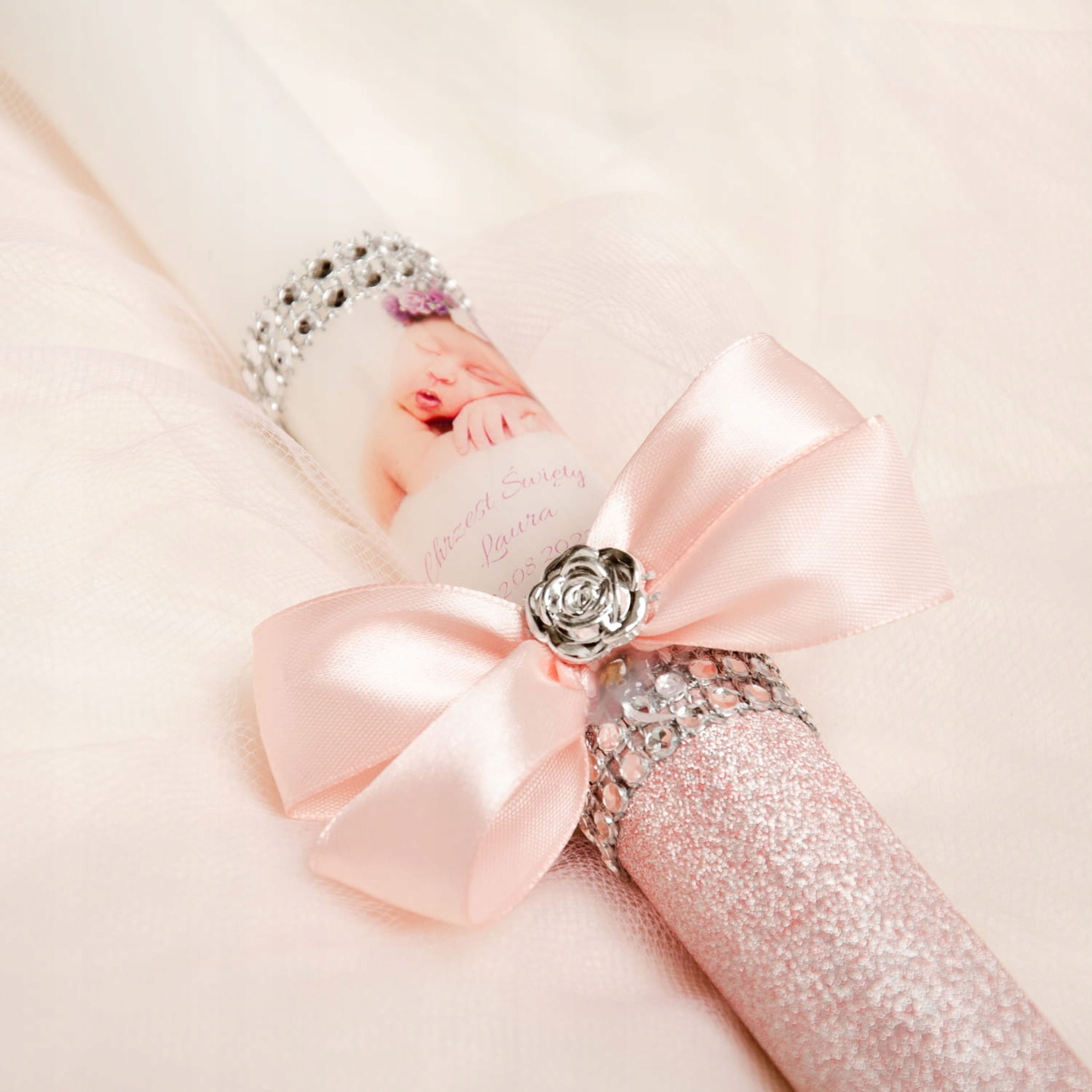 Festivalartikel Taufkarte Taufkerze personalisiert Name Datum Set Box Tropfschutz