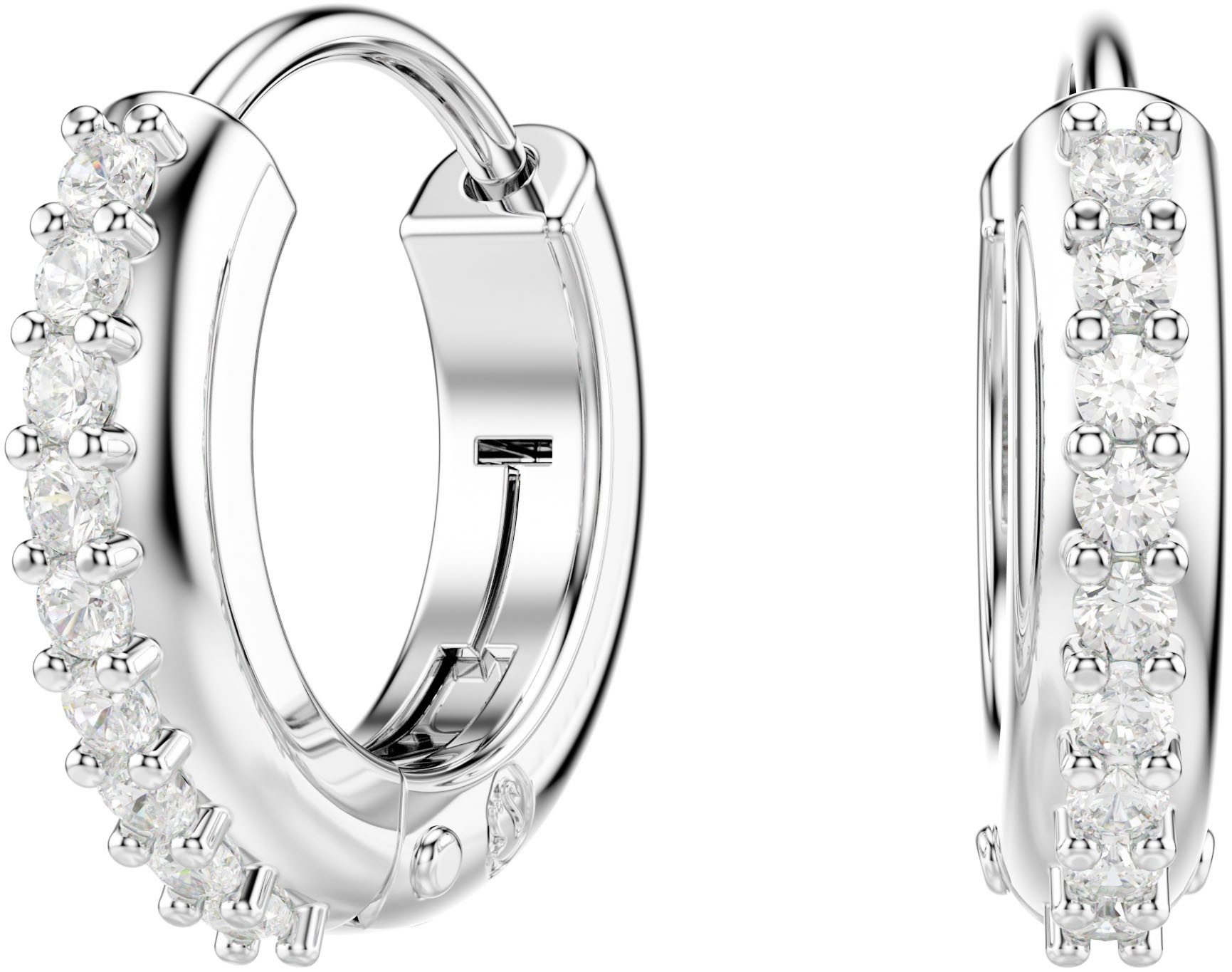 Swarovski Paar Creolen Schmuck Geschenk Matrix Ohrringe, mit Swarovski® Zirkonia (synth)