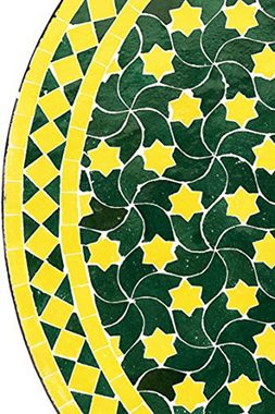 Marrakesch Orient & Mediterran Interior Gartentisch Mosaiktisch Estrella 80cm, Beistelltisch, Gartentisch, Esstisch, Handarbeit