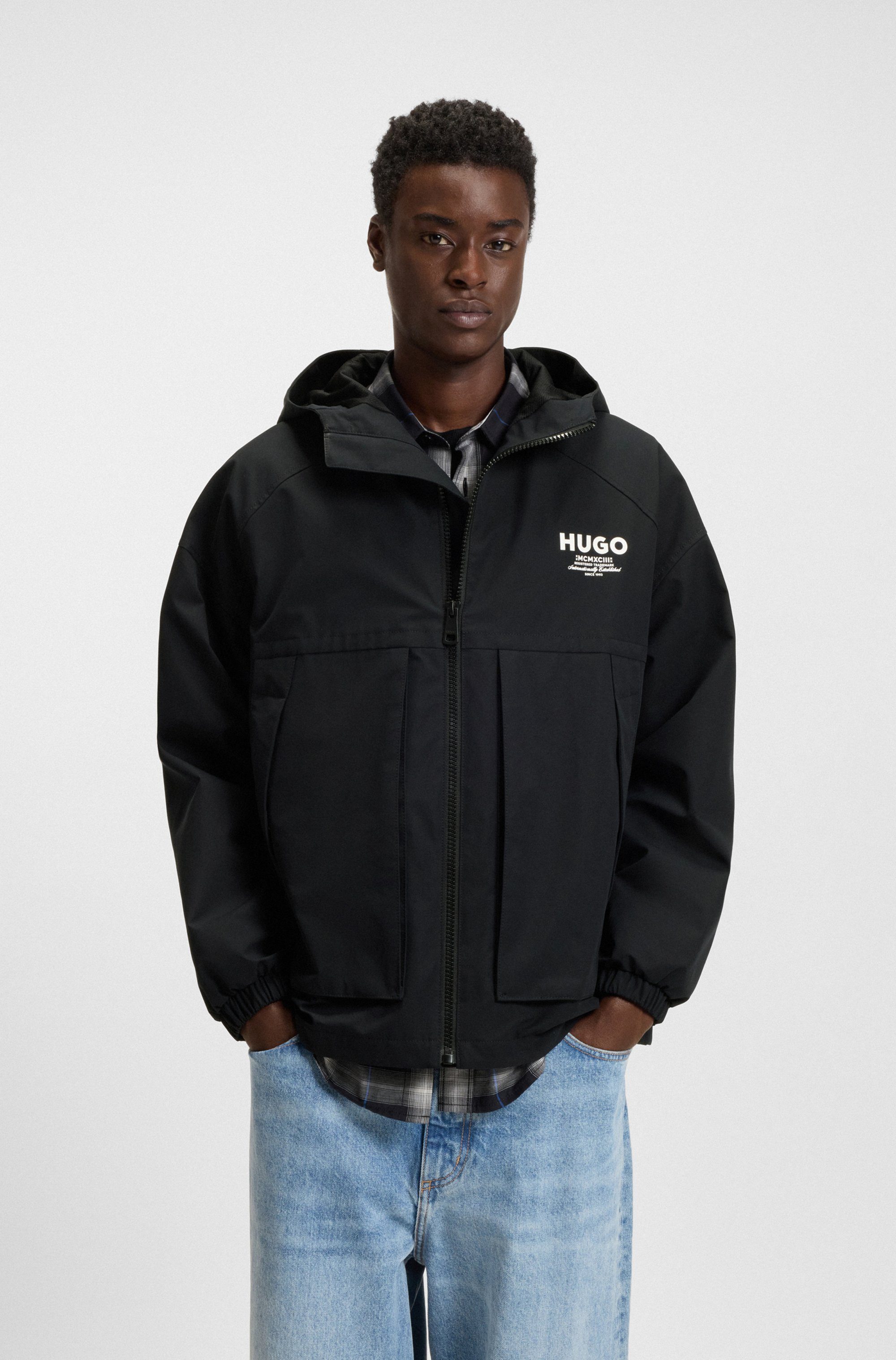 HUGO Blue Outdoorjacke Bod regular fit, mit Kapuze günstig online kaufen