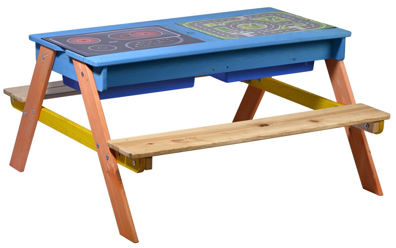 dobar Kindersitzgruppe Dobar Picknicktisch inkl. Matschkiste 94 x 94 x