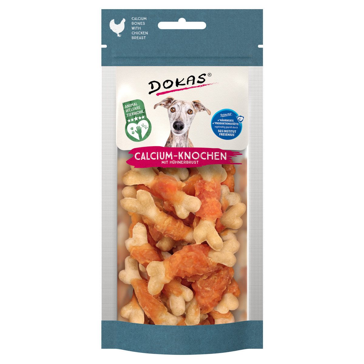 Dokas Calcium-Knochen mit Hühnerbrust 75 g