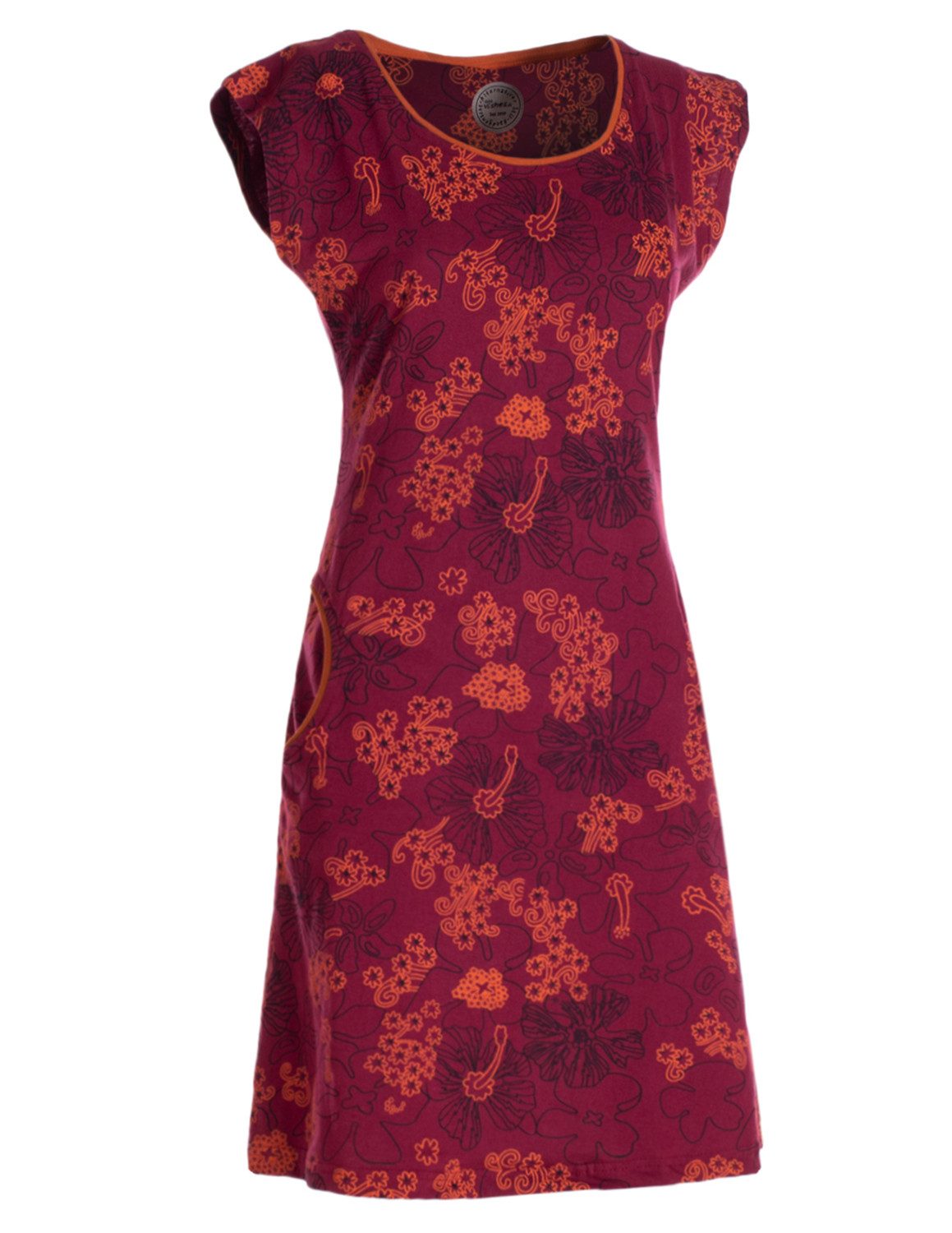 Tunikakleid Kurzarm Damen Sommer-Kleid Longshirt-Kleid Tunika-Kleid Mini-Kleid