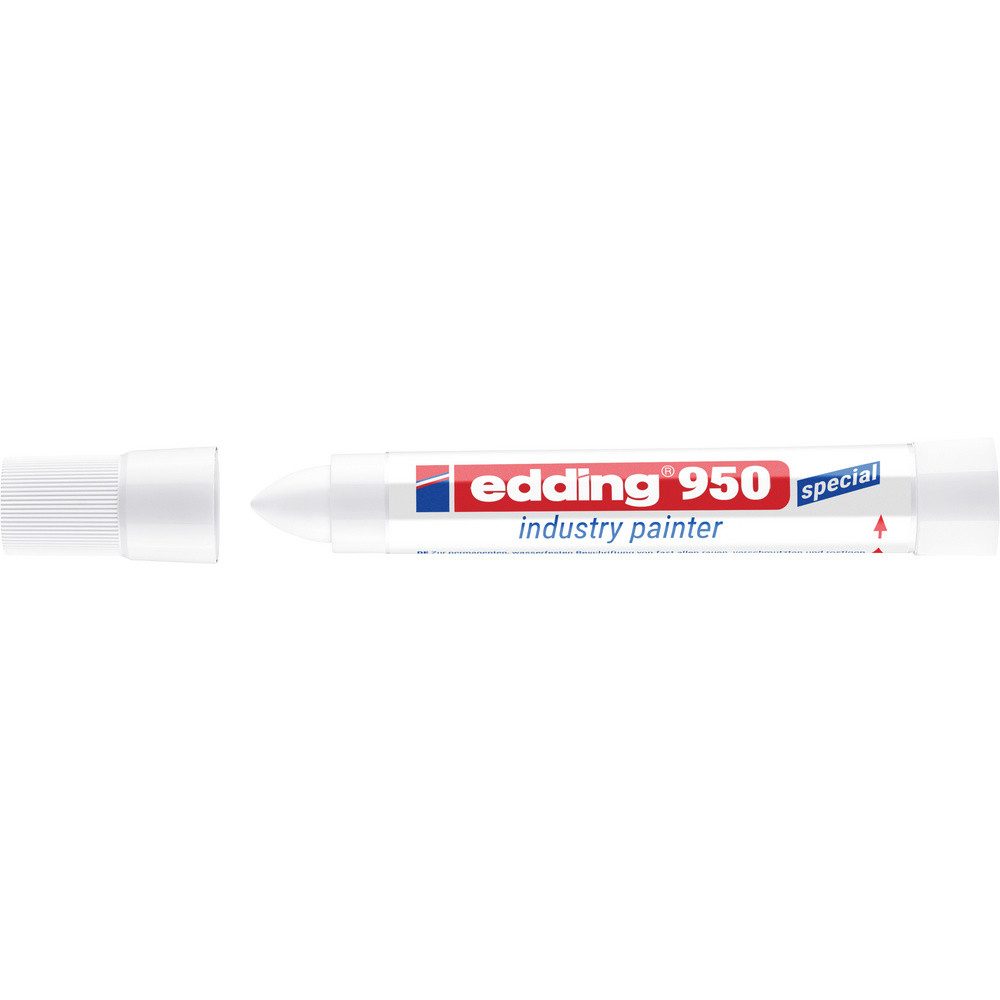 edding Permanentmarker Edding 950 industry painter 4-950049 Industriemarker Weiß wasserfest: