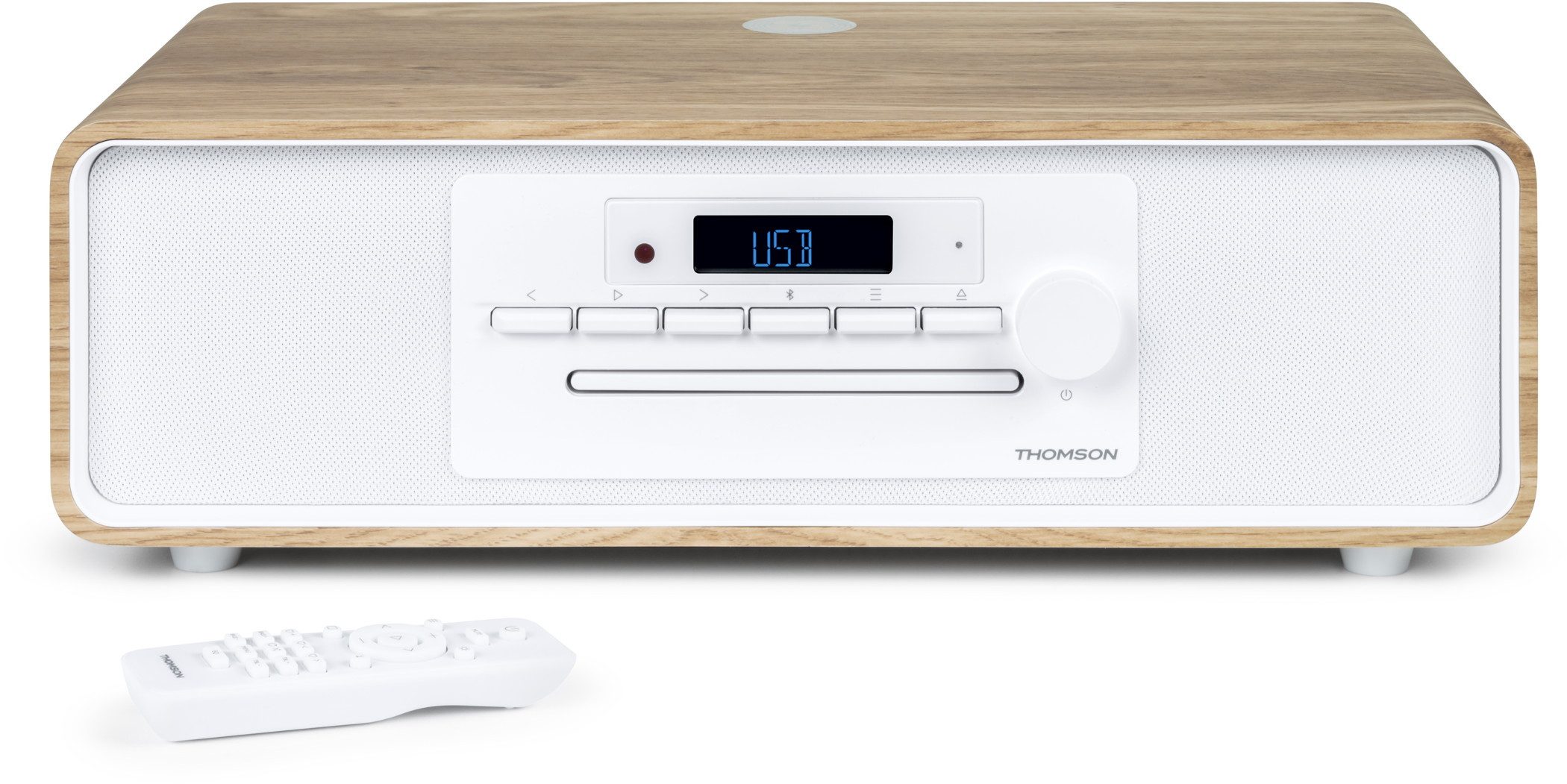 Thomson Bluetooth Kompaktanlage Induktion MIC301IBT USB Radio weiß TH388664 Kompaktanlage