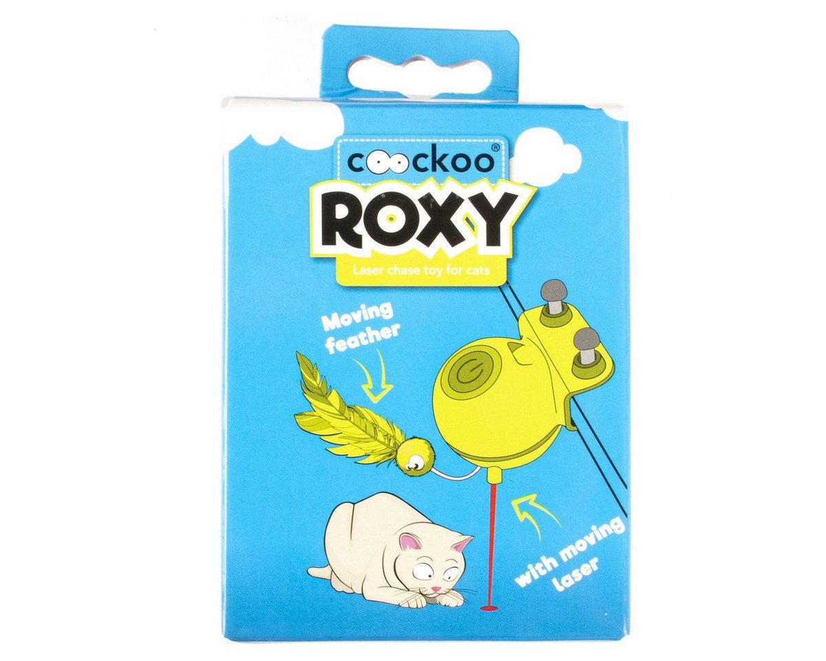 Thumbnail - Coockoo Tier-Intelligenzspielzeug Laserspielzeug Roxy limone