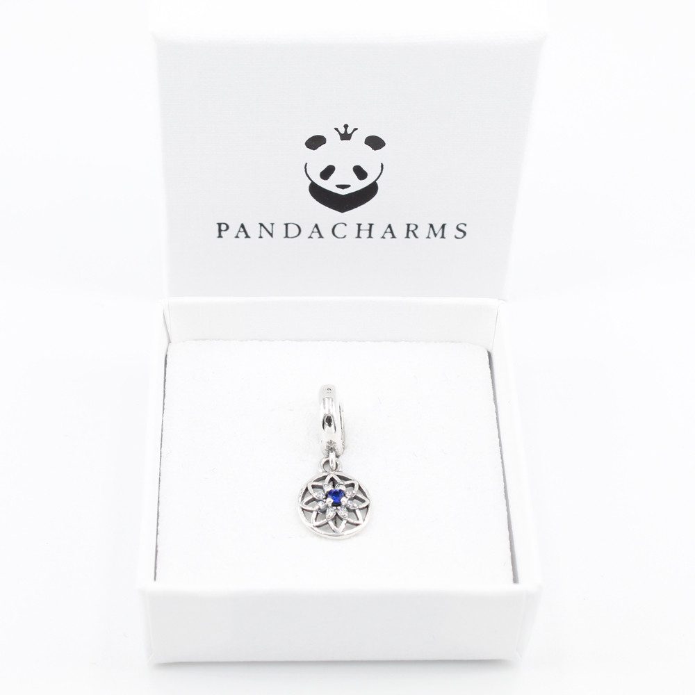 PANDACHARMS Bead Blaues Sternenornament Anhänger für Charm Armband, Silber, günstig online kaufen