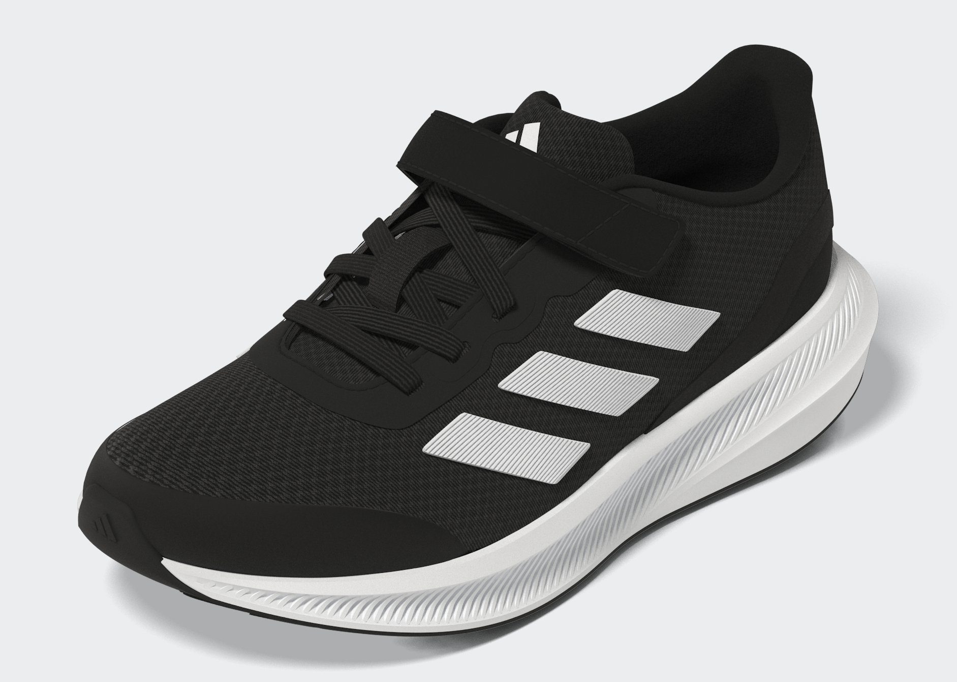 Sportswear 3.0 TOP Sneaker adidas ELASTIC STRAP schwarz-weiß RUNFALCON LACE