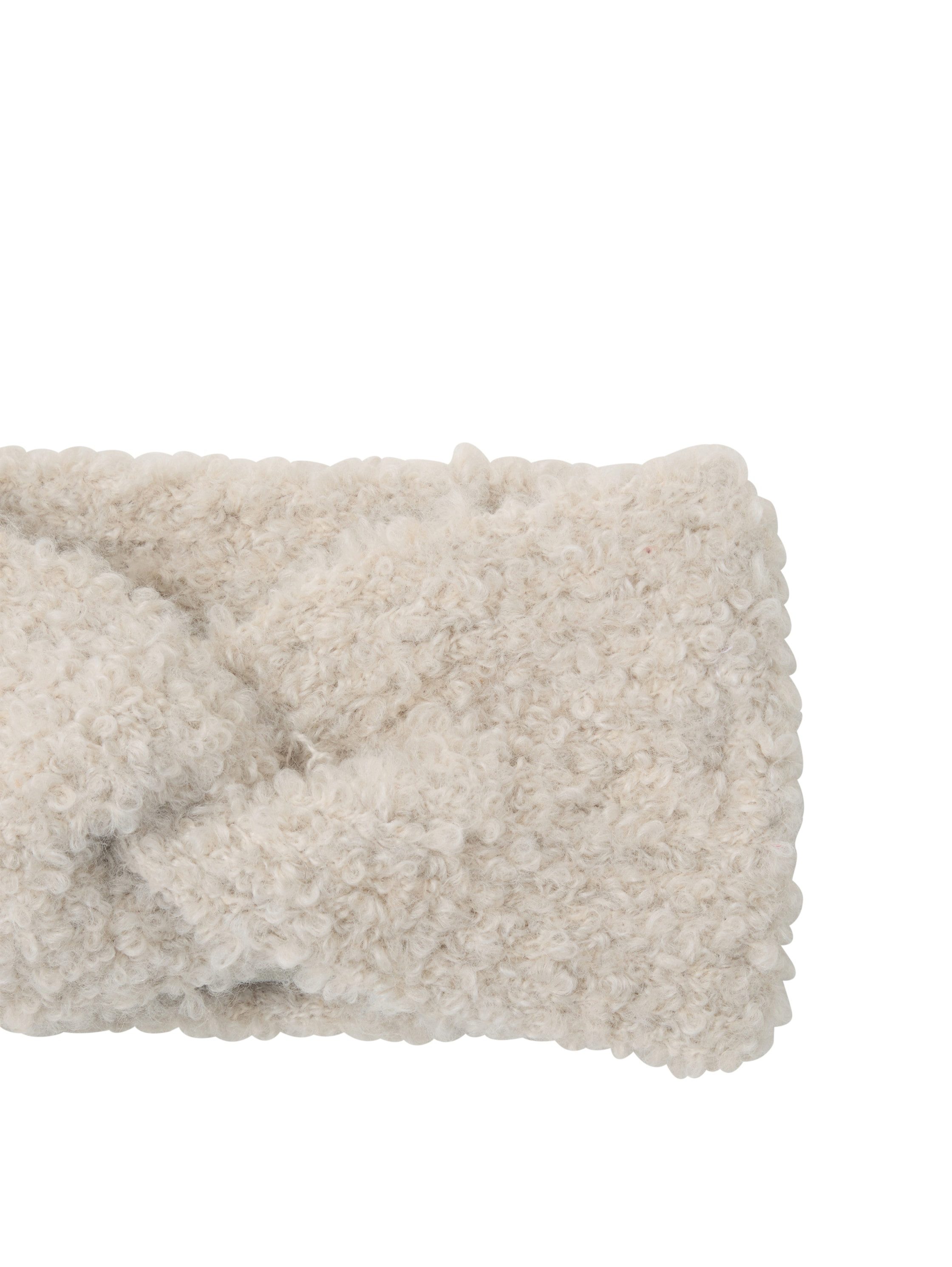 TOM TAILOR Strickmütze Stirnband aus Bouclé
