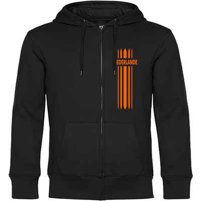 multifanshop Kapuzensweatjacke Niederlande - Streifen - Pullover