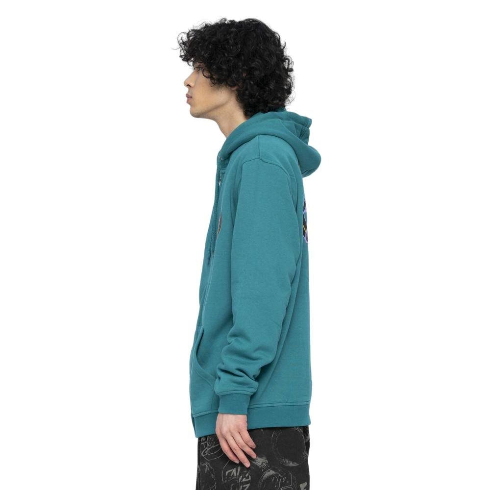 Santa Cruz Sweatjacke Ziphoodie Santa Cruz Holo Flamed Dot geteilte Kängurutasche