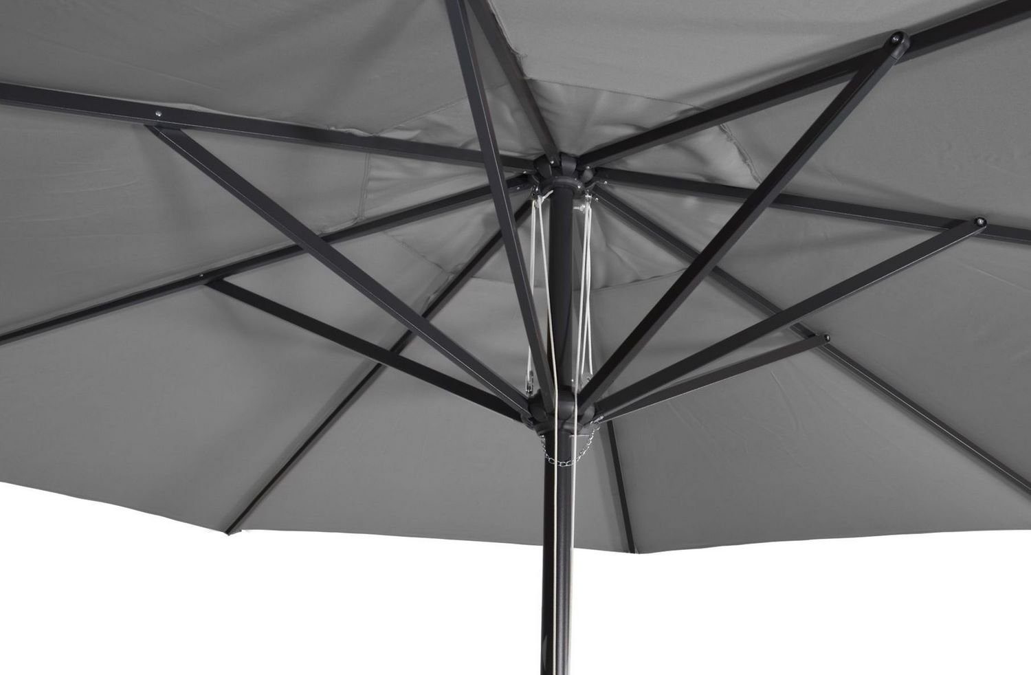 Lesli Living Sonnenschirm Lesli Living Sonnenschirm - Marktschirm "Virgo" Grey ø 400 cm