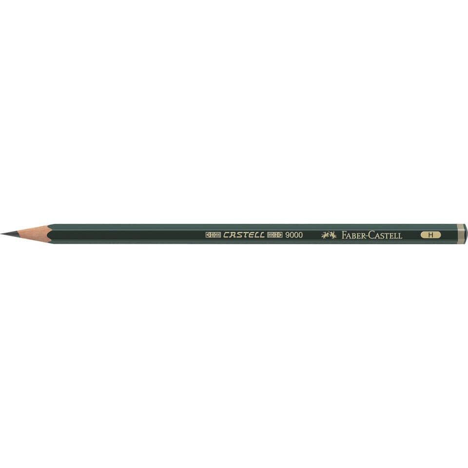 Faber-Castell Bleistift 12x Faber-Castell Bleistifte höchster Qualität 9000 H 119011