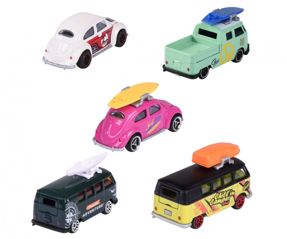 majORETTE Spielzeug-Auto Majorette VW The Originals 5 Pieces Pack