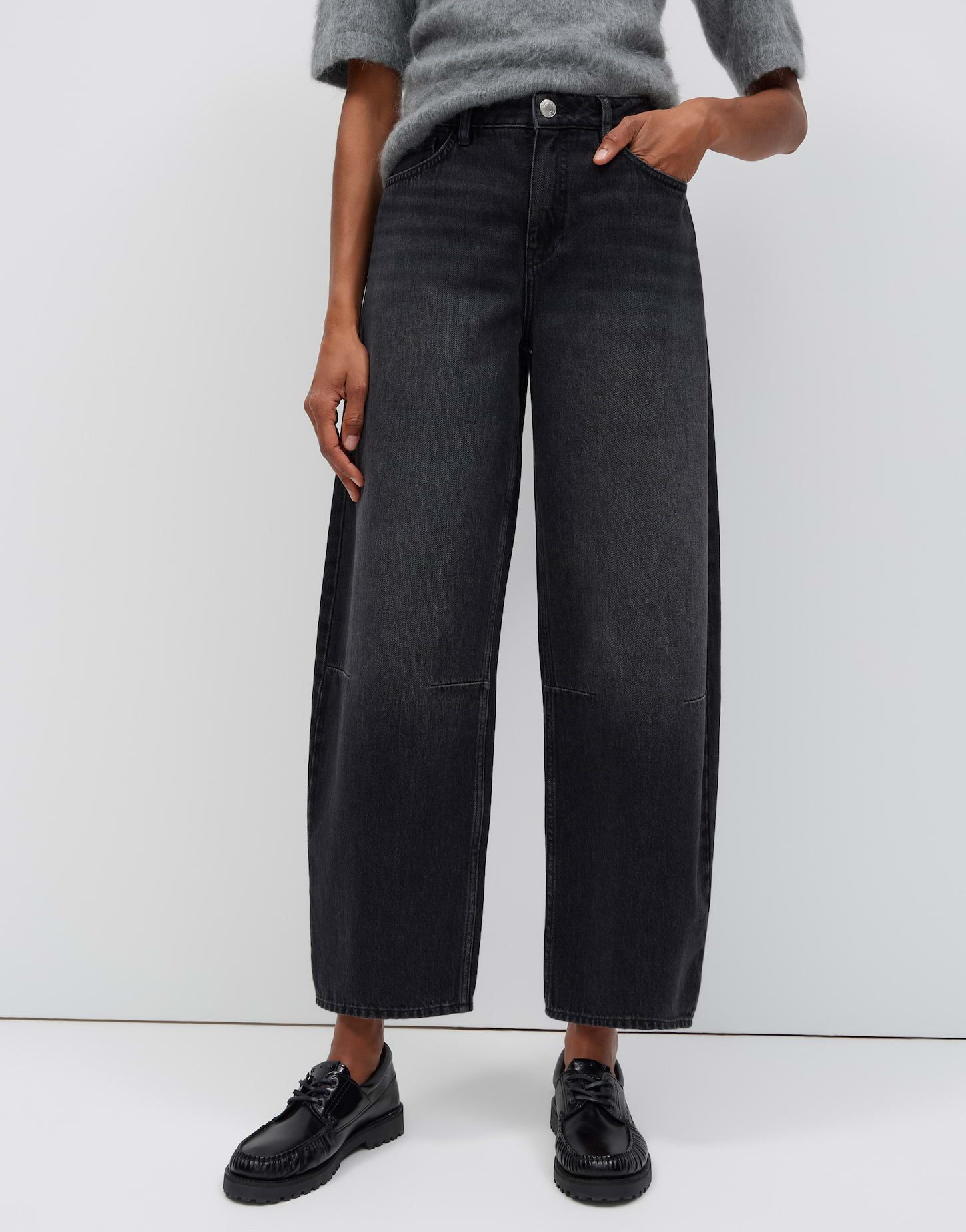OPUS Relax-fit-Jeans Lolah edit aus robustem Denim Ovale Beinform mit formstabilem Griff und 5-Pocket-Details
