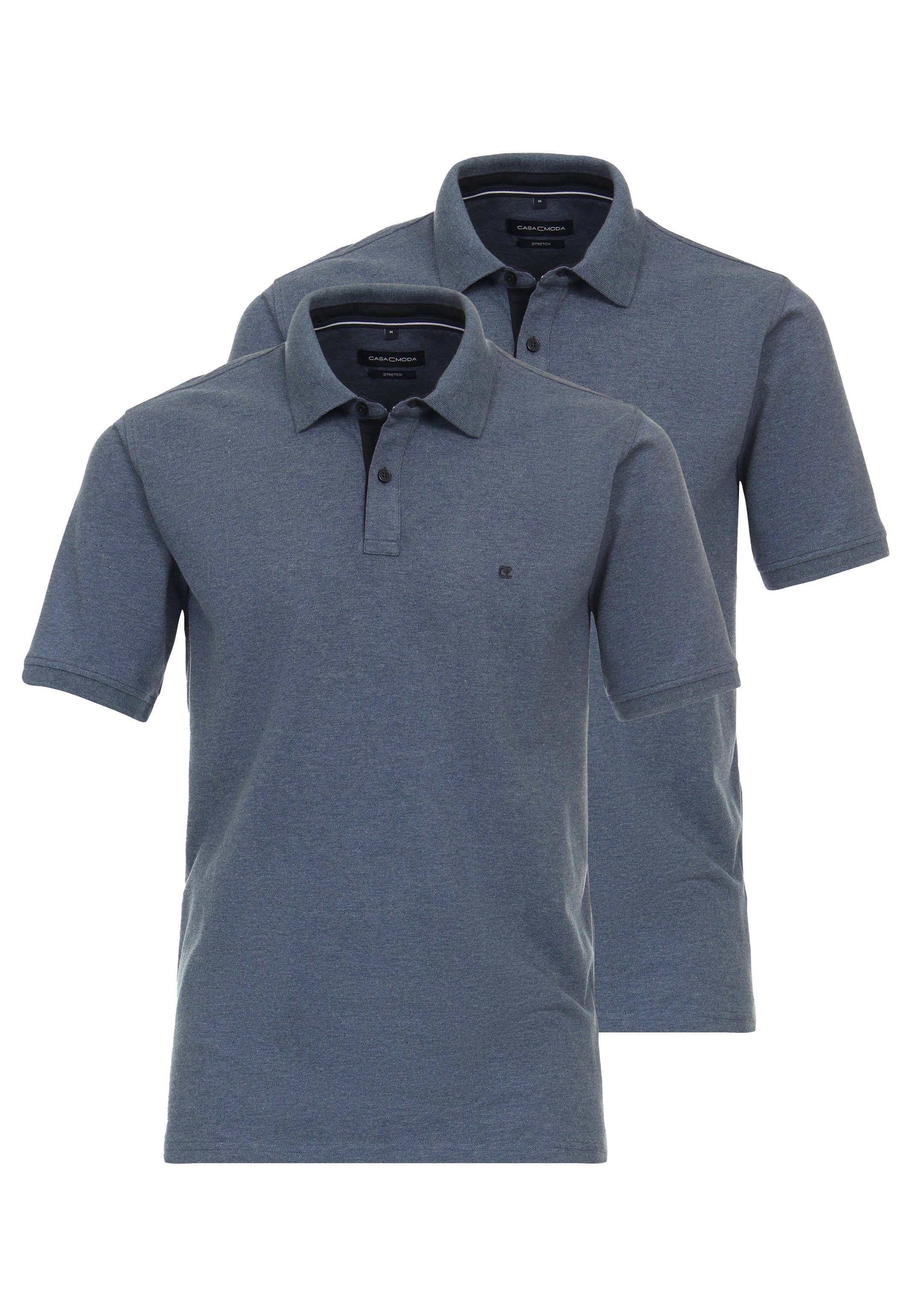 CASAMODA Poloshirt 2er Pack Basic (Spar-Set, günstig online kaufen