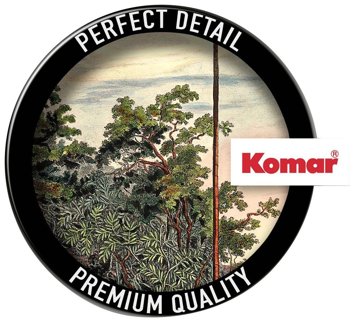 Komar Fototapete Vlies selbstklebend - Vintage Landscape - Größe 125 x 125 cm, glatt, bedruckt, (1 St), Wohnzimmer, Schlafzimmer