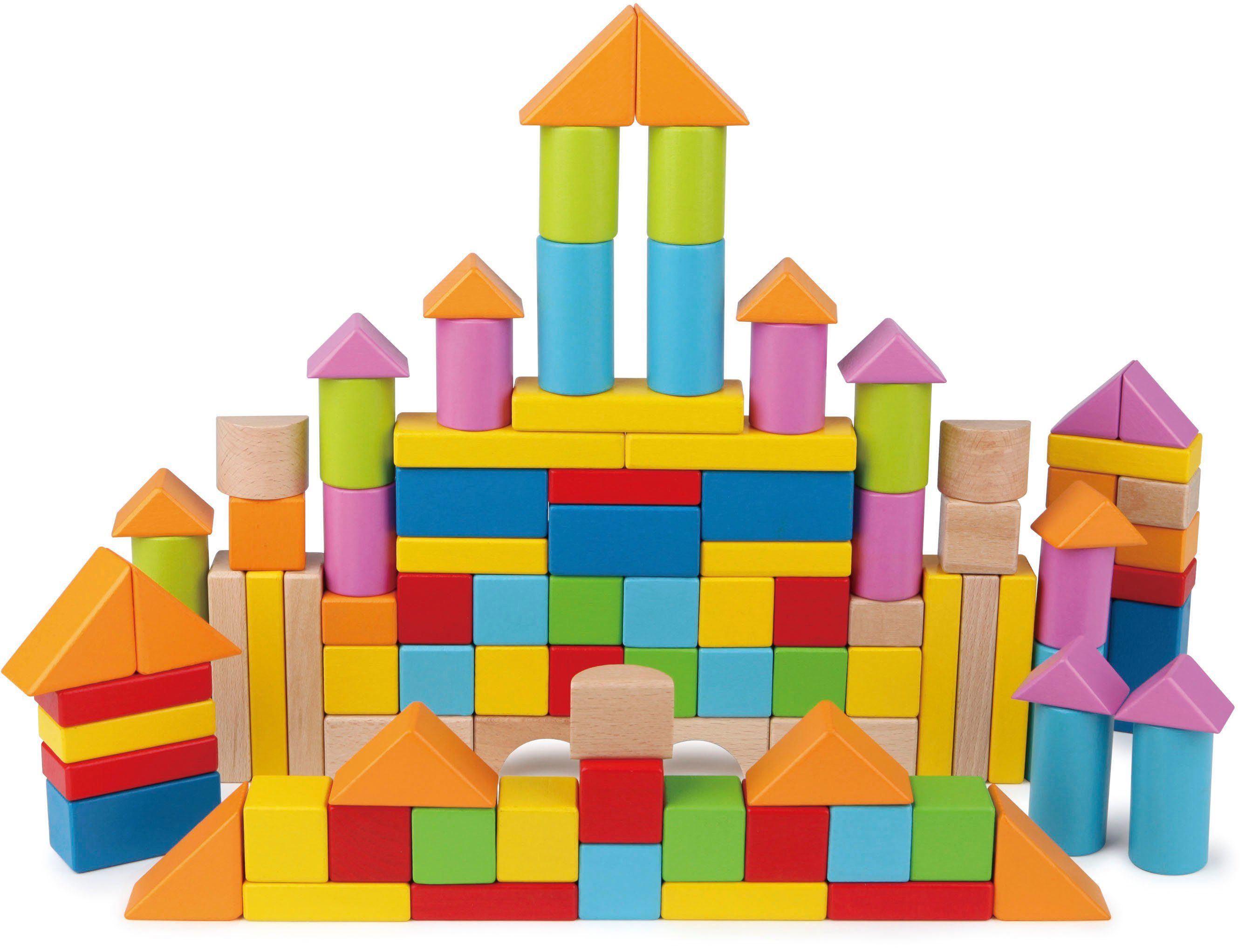Hape Wunderbare Holzbausteine Spielbausteine, (101 St), aus Holz
