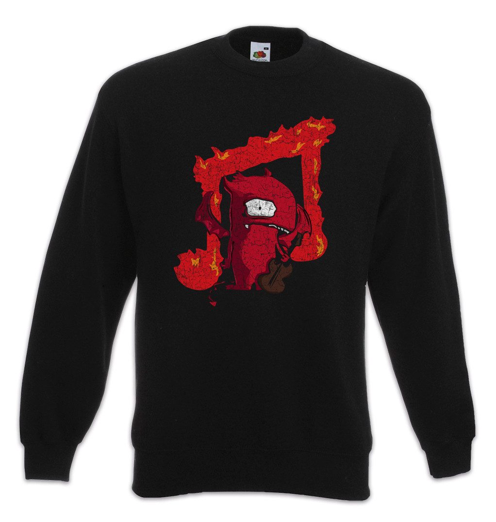 Sweatshirt Music Devil SweatshirtGuitar Rock Metal Player Gitarre Gittarist