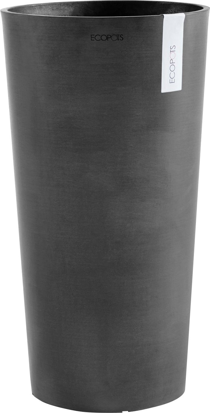 ECOPOTS Blumentopf AMSTERDAM MID HIGH Dark Grey, BxTxH: 34x34x66 cm | Pflanzkübel