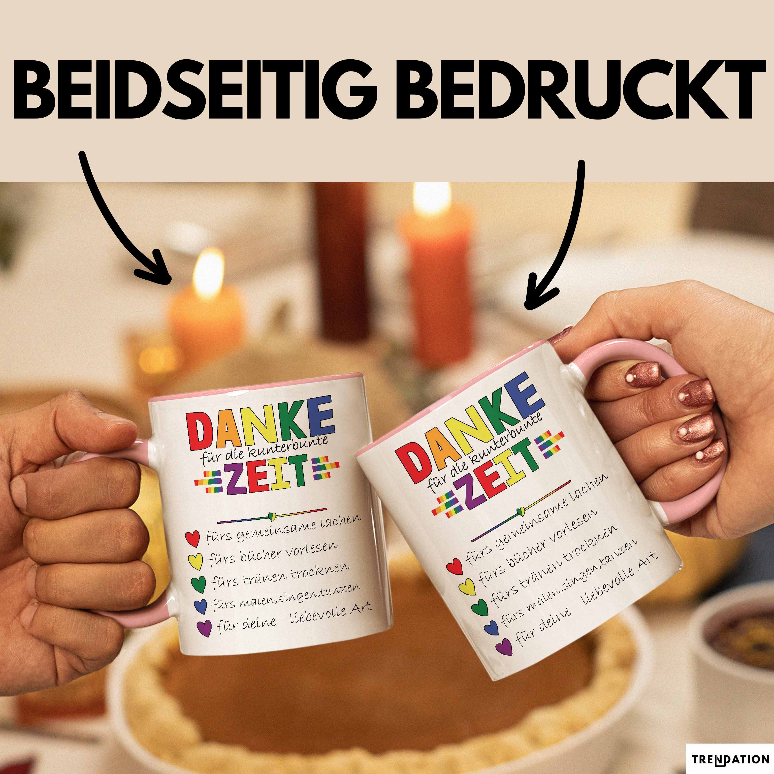 Trendation Tasse Erzieherin Abschiedsgeschenk Tasse Abschied Kindergarten Geschenkidee