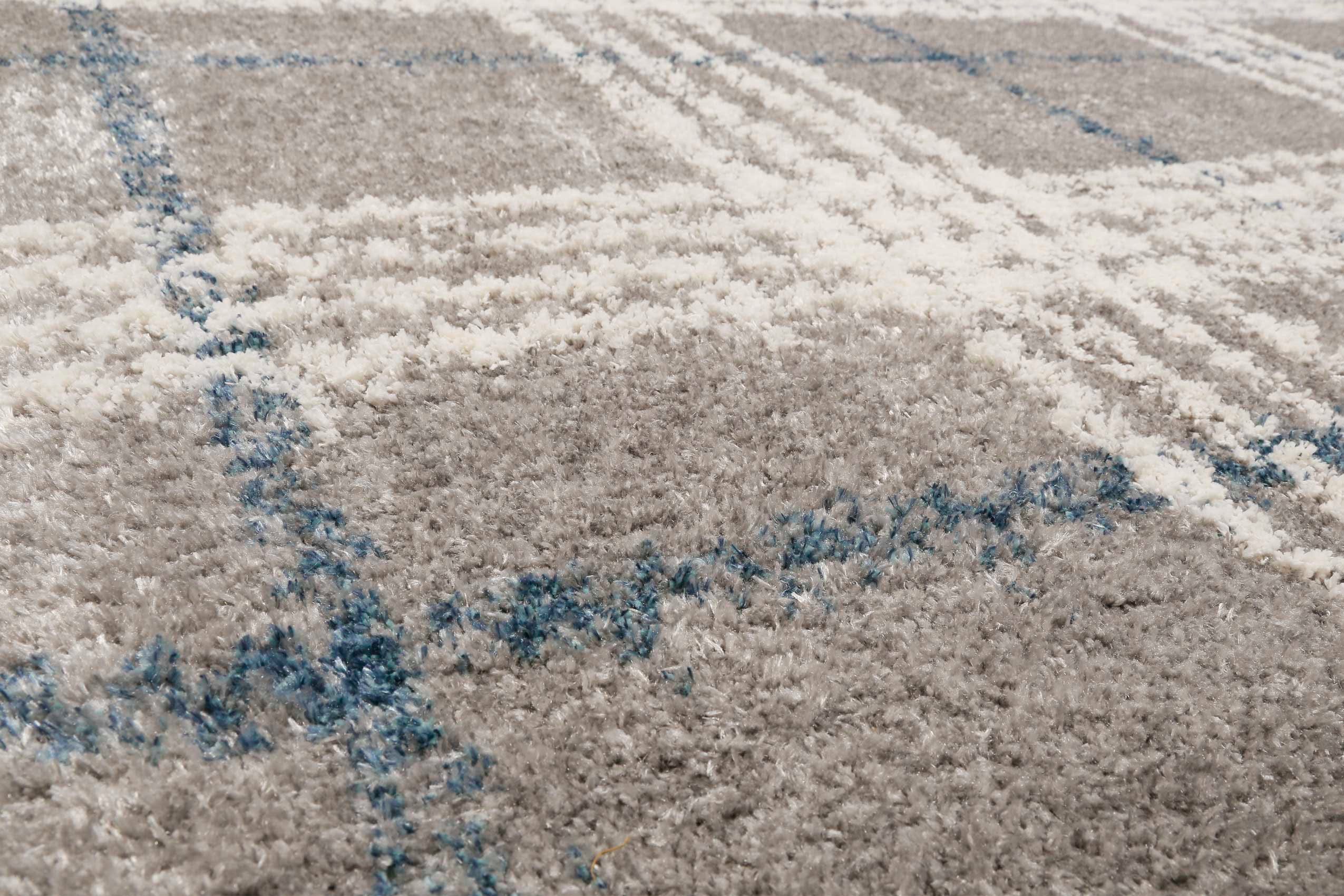 Esprit Hochflor-Teppich Nora ESP-80336, rechteckig, Höhe: 30 mm, Shaggy, Langflor, mit Karo-Muster, Wohnzimmer