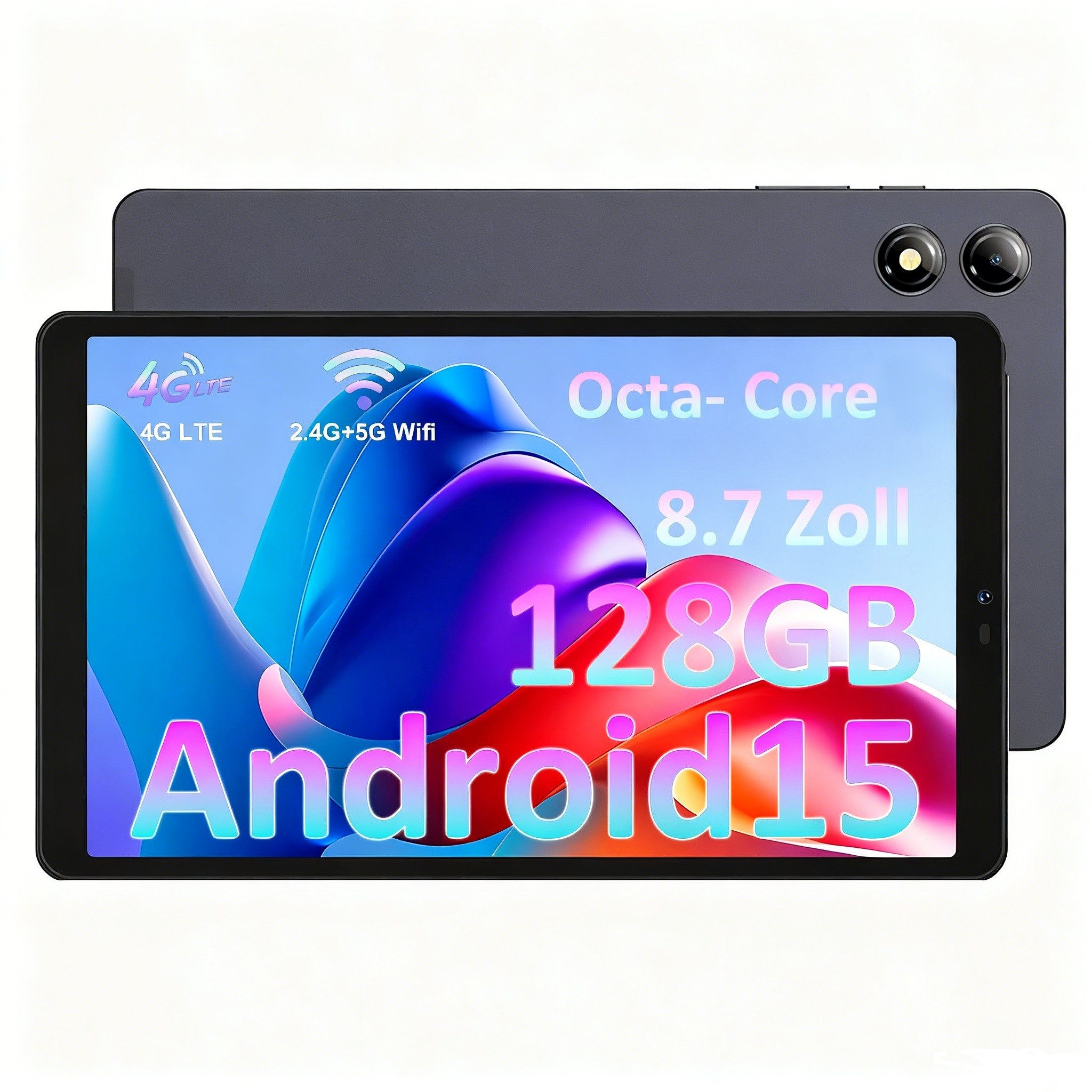 CHUWI AuPad Mini, Android 15, 16:9.5, 4G LTE, 128GB, Widevine L, WiFi Tablet (8.7", 128 GB, Android 15, 4G LTE, Ausgestattet mit einem Kindersicherungsmodus,Benutzerhilfe)