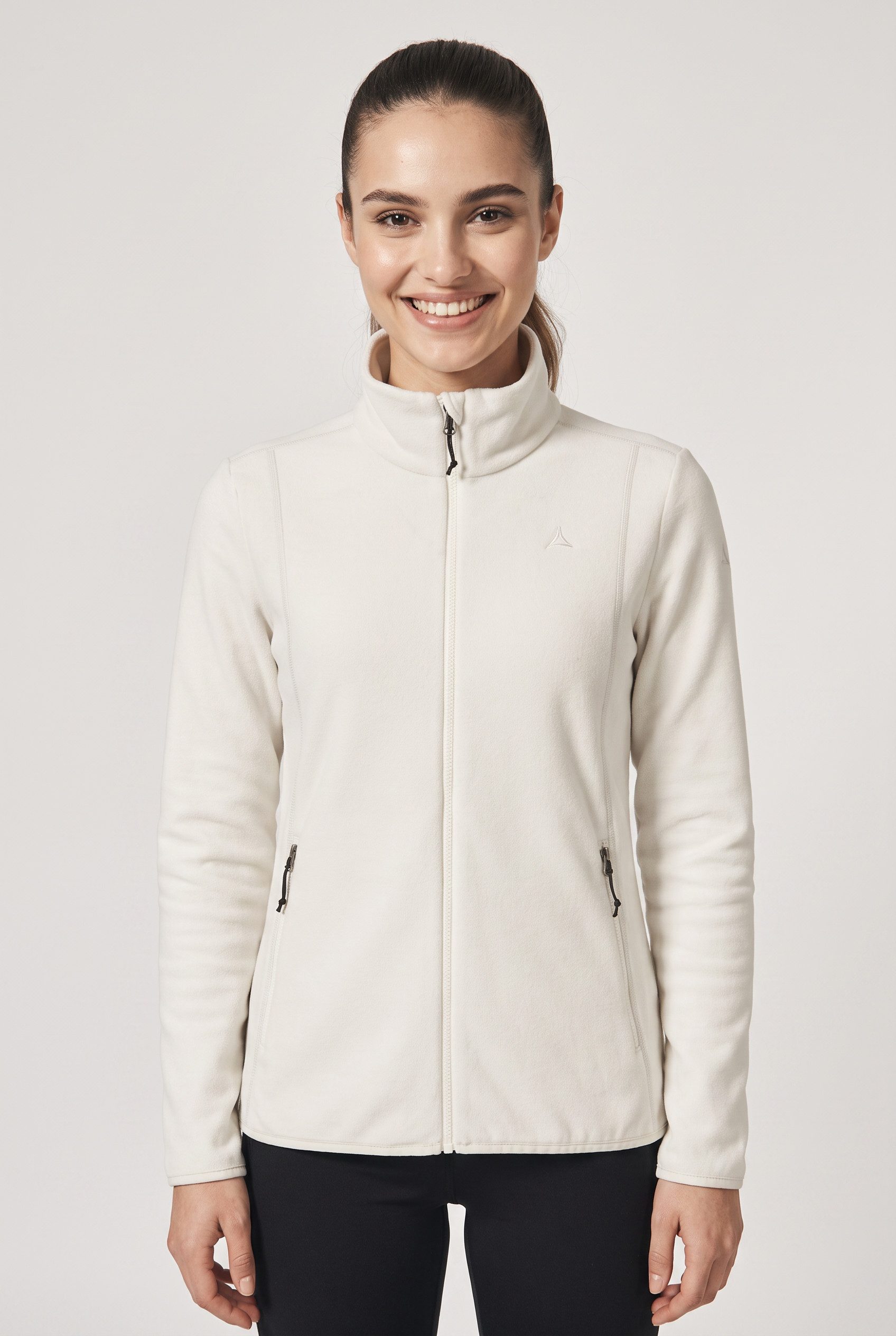 Schöffel Fleecejacke Fleece Jk Style Ash WMS hochschließender Kragen, hoch geschlossener Ausschnitt