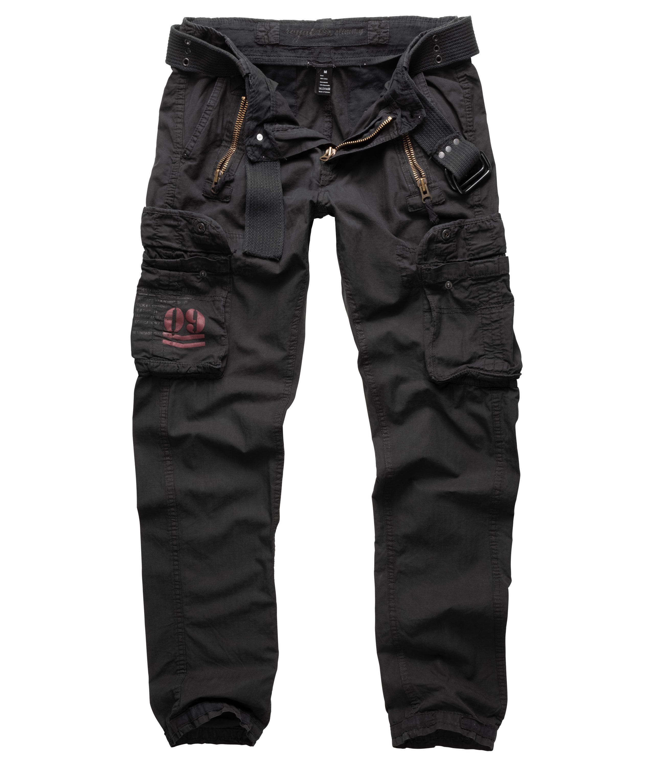 Trooper Cargohose Herren Traveler Slimmy Cargo Vintage Hose Army Outdoor Pants