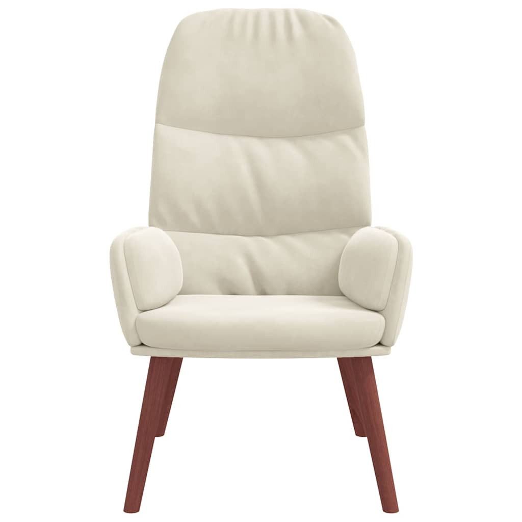 vidaXL Sessel Relaxsessel Cremeweiß Samt (1-St) günstig online kaufen