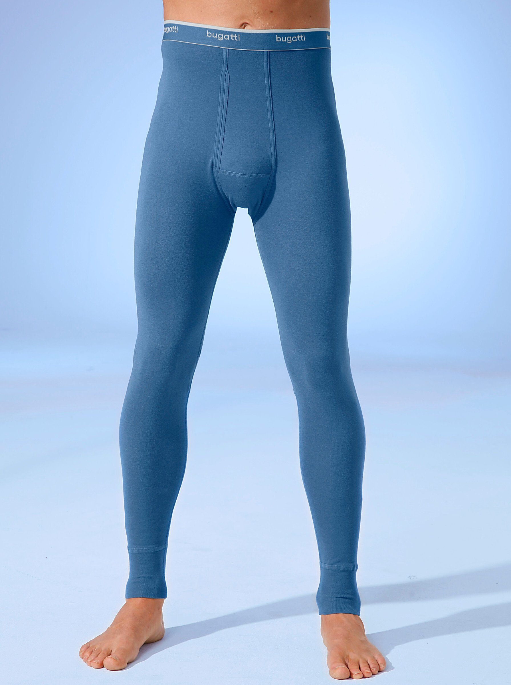 bugatti Lange Unterhose blau