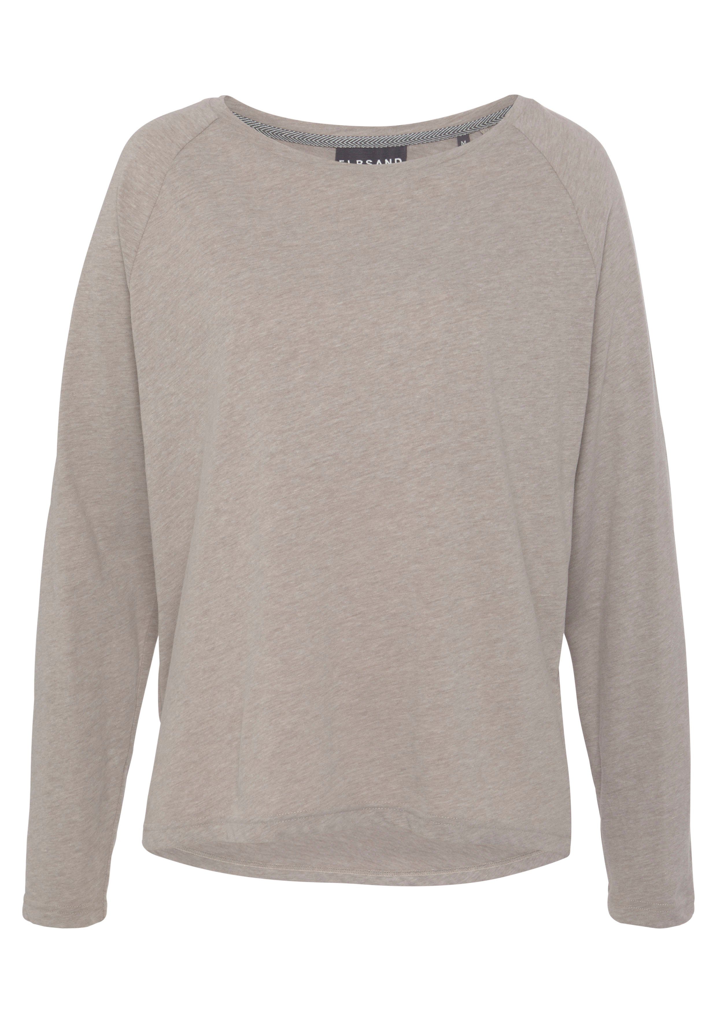 Elbsand Longsleeve Tira mit Logodruck hinten, Langarmshirt, sportlich-casual