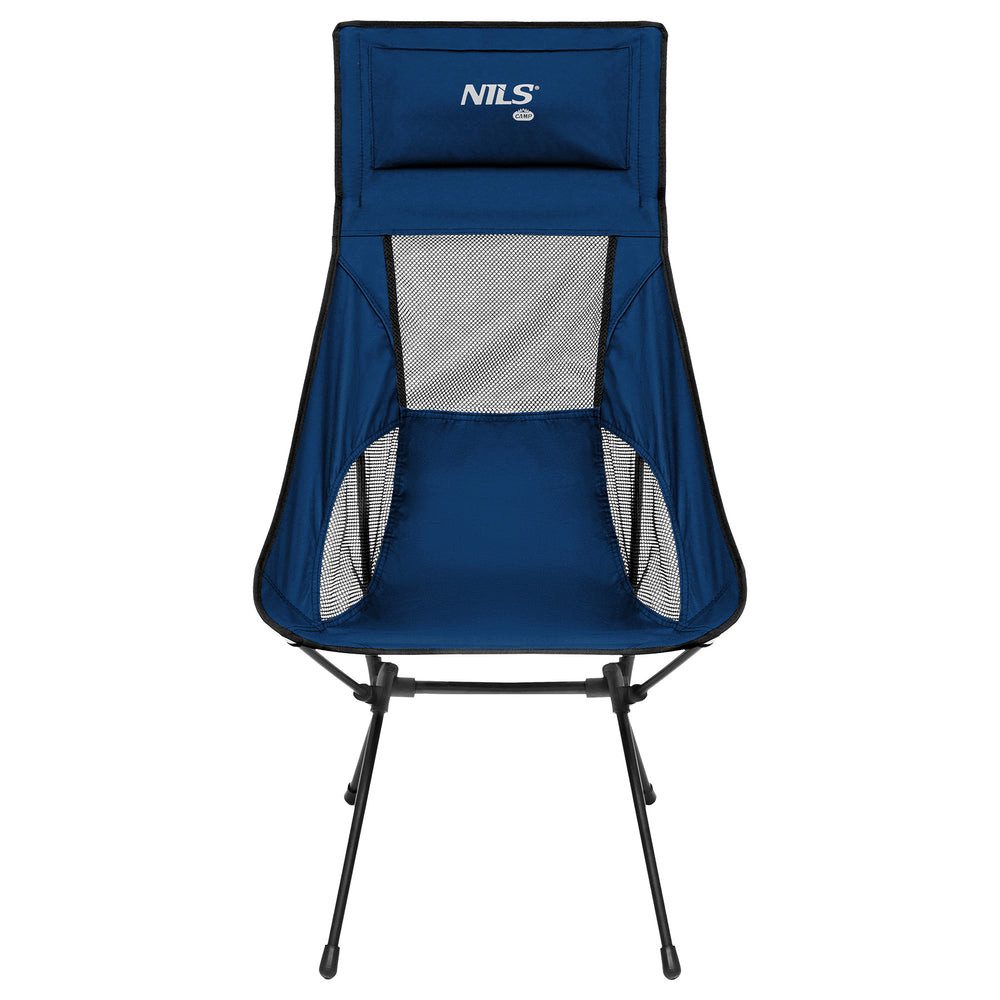 NILS CAMP Klappstuhl Campingstuhl Faltstuhl Anglerstuhl (Spar-Set, 1 St), leicht 2,37 kg, hohe Rückenlehne, Tragetasche
