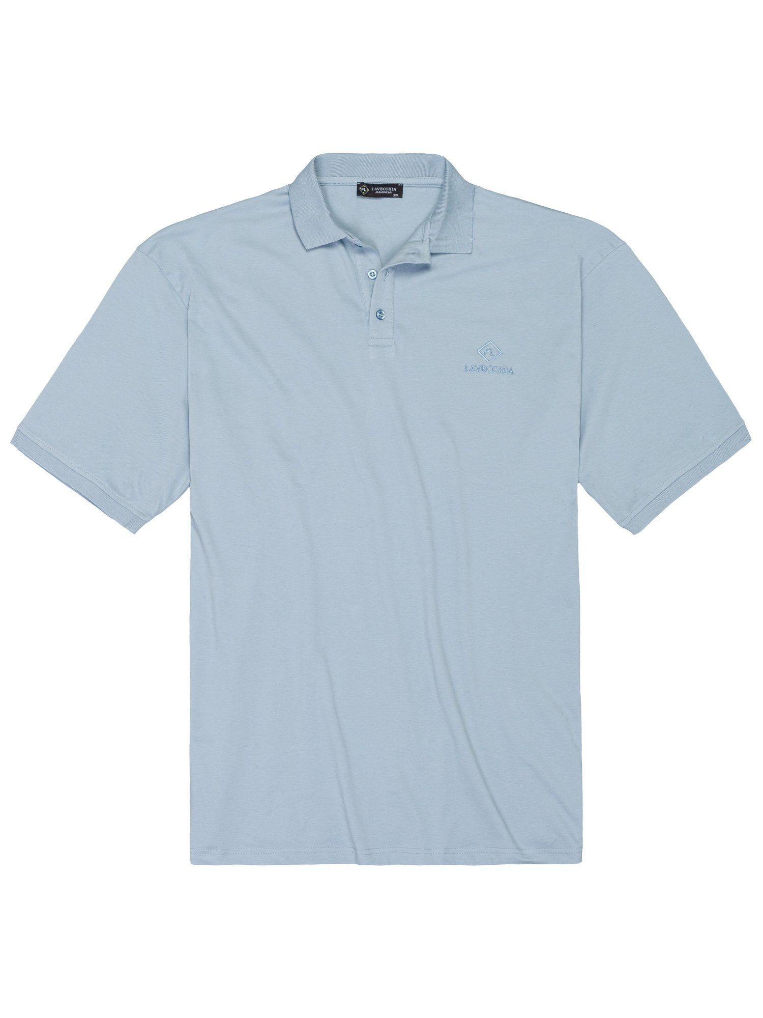 Lavecchia Poloshirt Übergrößen LV-1000 Herren Polo Shirt hellblau