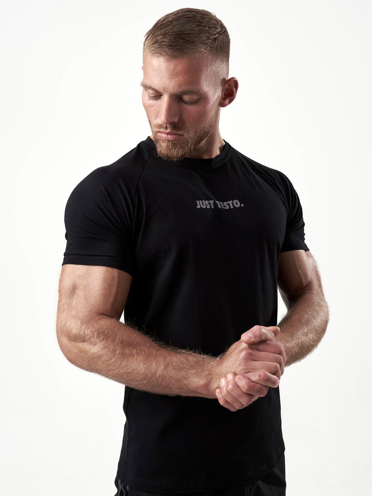 SATIRE GYM® Trainingsshirt Fitness Slim Fit T-Shirt aus Baumwolle Herren  mit Motiv (1-tlg)