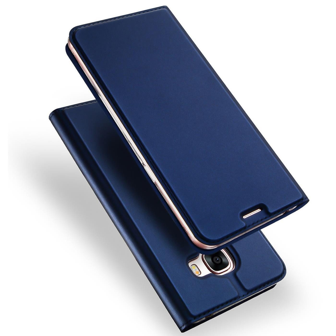 CoolGadget Handyhülle Klapptasche Wallet Kartenfach für Samsung Galaxy A3 2017 4,7 Zoll, Ultra Slim Flip Case Hülle Klapphülle Cover Schutzhülle