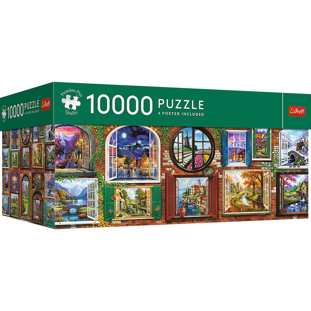 Trefl Puzzle Trefl, Fenster der Jahreszeiten, 10000 Teile Puzzles, 10000 Puzzleteile