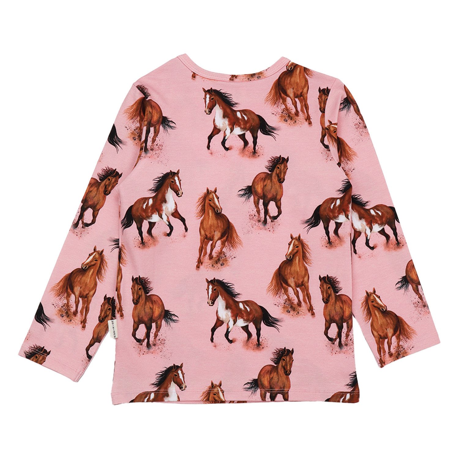 Walkiddy Langarmshirt Walkiddy Pferde Kinder Bio Baumwolle GOTS Rosa - Bio Baumwolle,GOTS, Kinderbekleidung,nachhaltige Klamotten – Bild 3 von 3