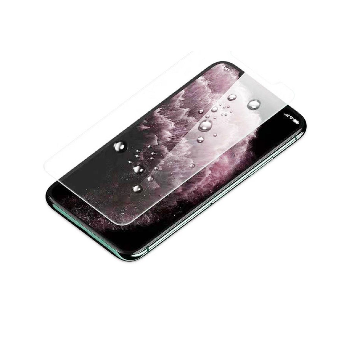 Ventarent Schutzfolie Panzerfolie für Apple iPhone 12, (Displayschutz 9H Härtegrad, 2-St., + Reinigungsset), Displayfolie Schutzfolie 2 Stück für iPhone 12 / 11 / XR Glas Folie