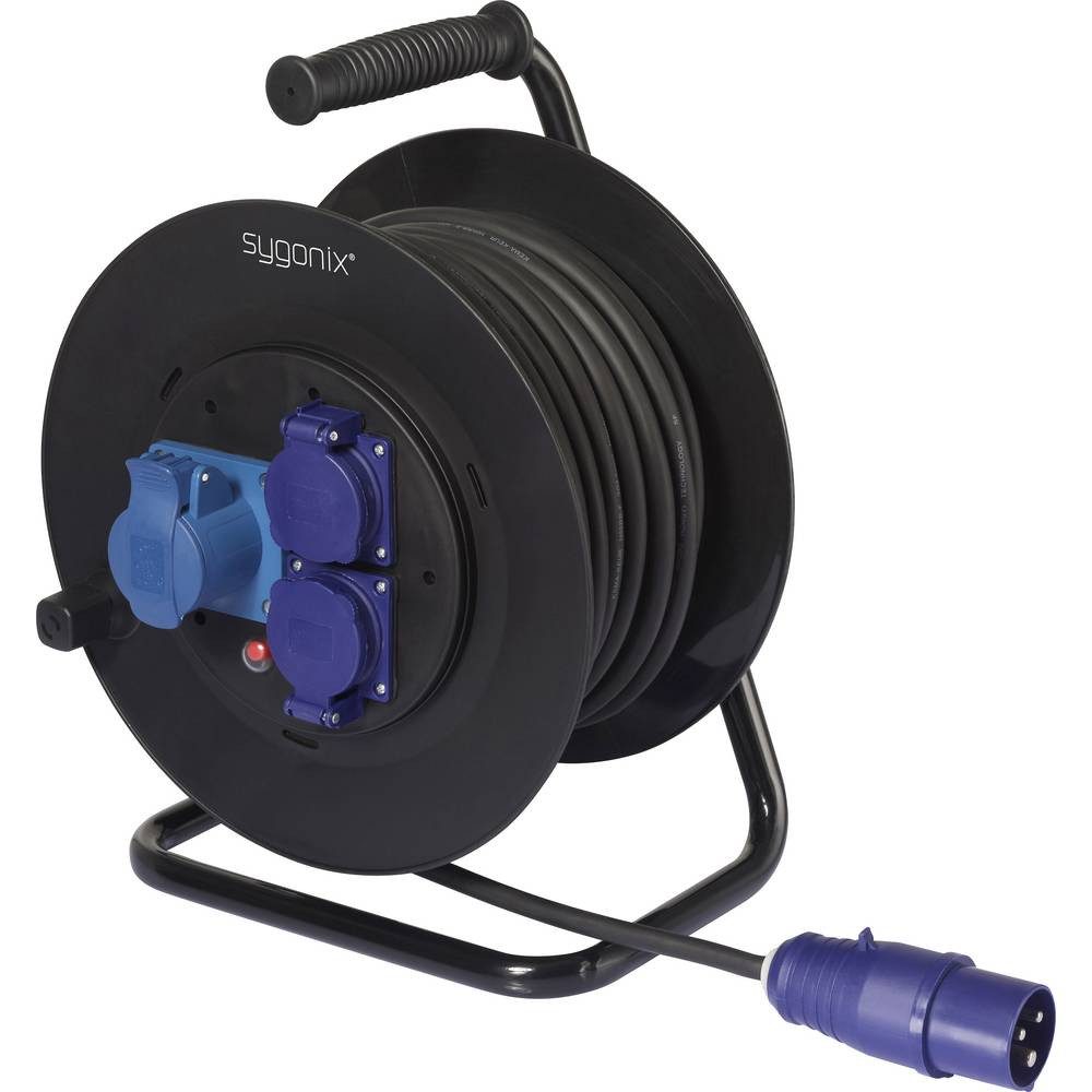 Sygonix CEE-Cara-Kabeltrommel, 30 m, IP44, 3000 W SY-6618488 Kabeltrommel günstig online kaufen