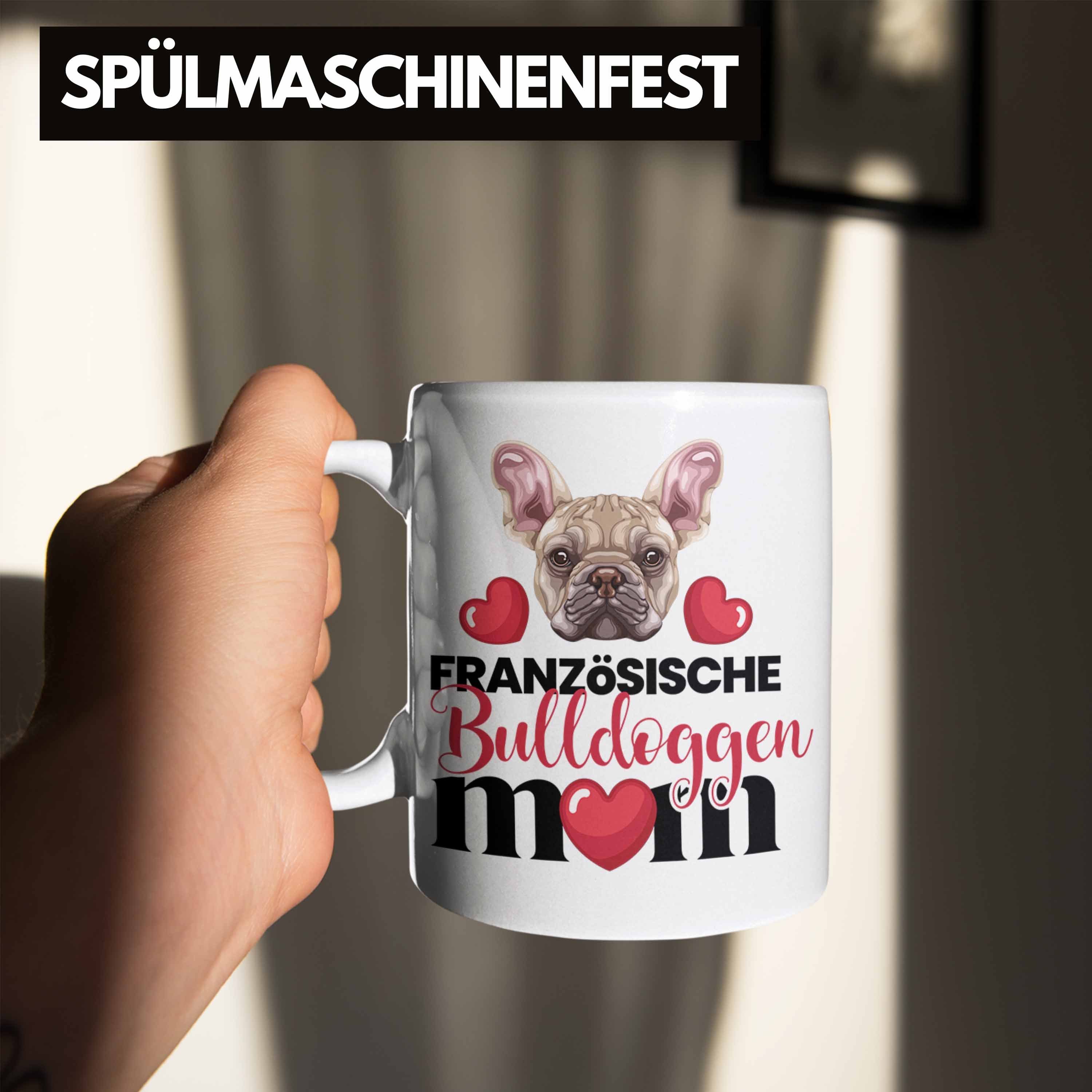 Tasse Weiss Mom Französische Spruc Geschenk Lustiger Tasse Bulldogge Mama Besitzer Trendation