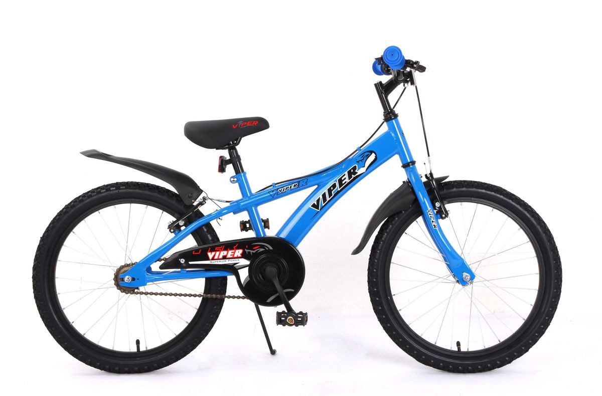 T&Y Trade Kinderfahrrad 20 Zoll Kinder Jungen BMX Fahrrad Kinderfahrrad Rad Bike VIPER BLAU, 1 Gang, Seitenständer, Schutzbleche