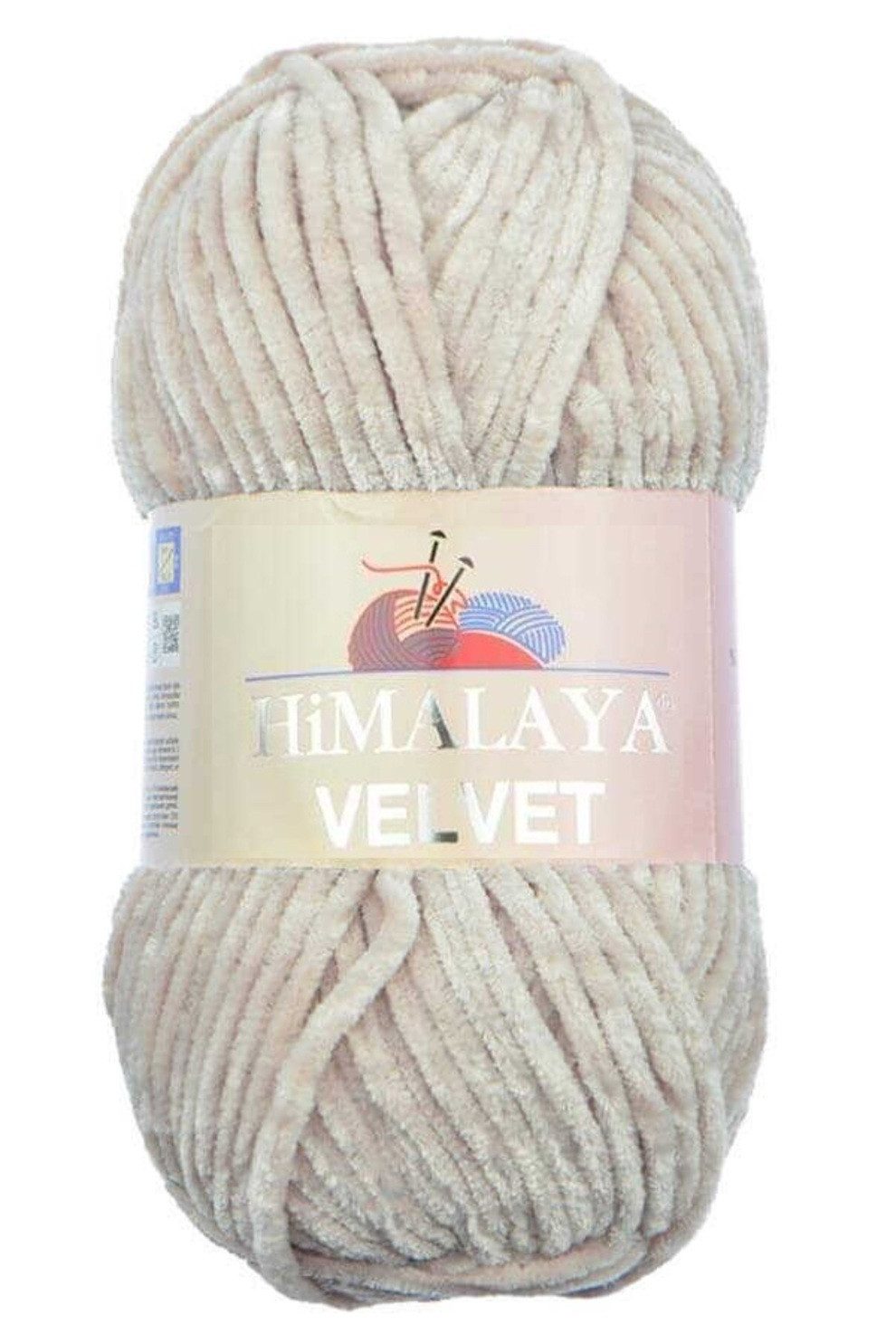 Himalaya Velvet Wolle - 100% Micro-Polyester, 100g/120m, Stärke 6 Super Bulky Häkelwolle, 120 m (Einzel-Pack, 1-St., Wolle), Superbauschiges Chenille Garn
