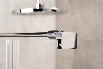 Dusbad Dusch-Drehtür Dusche Dusbad Vital 2 zweiteilige Pendeltür in Nische, ESG-Glas