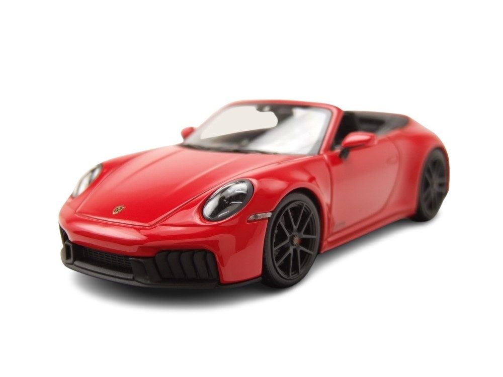 Minichamps Modellauto Porsche 911 (992.2) Carrera GTS Cabrio 2024 rot, Maßstab 1:43
