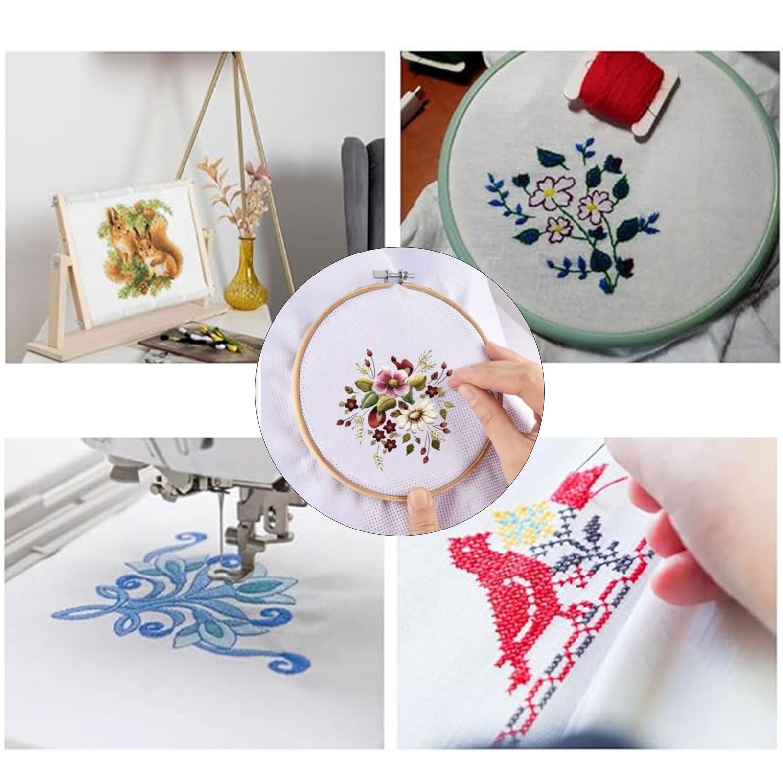 REDOM Stoff 6er Pack Aida-Stoff Weiß Kreuzstich-Stoff, 14 CT 30 × 45 cm für günstig online kaufen