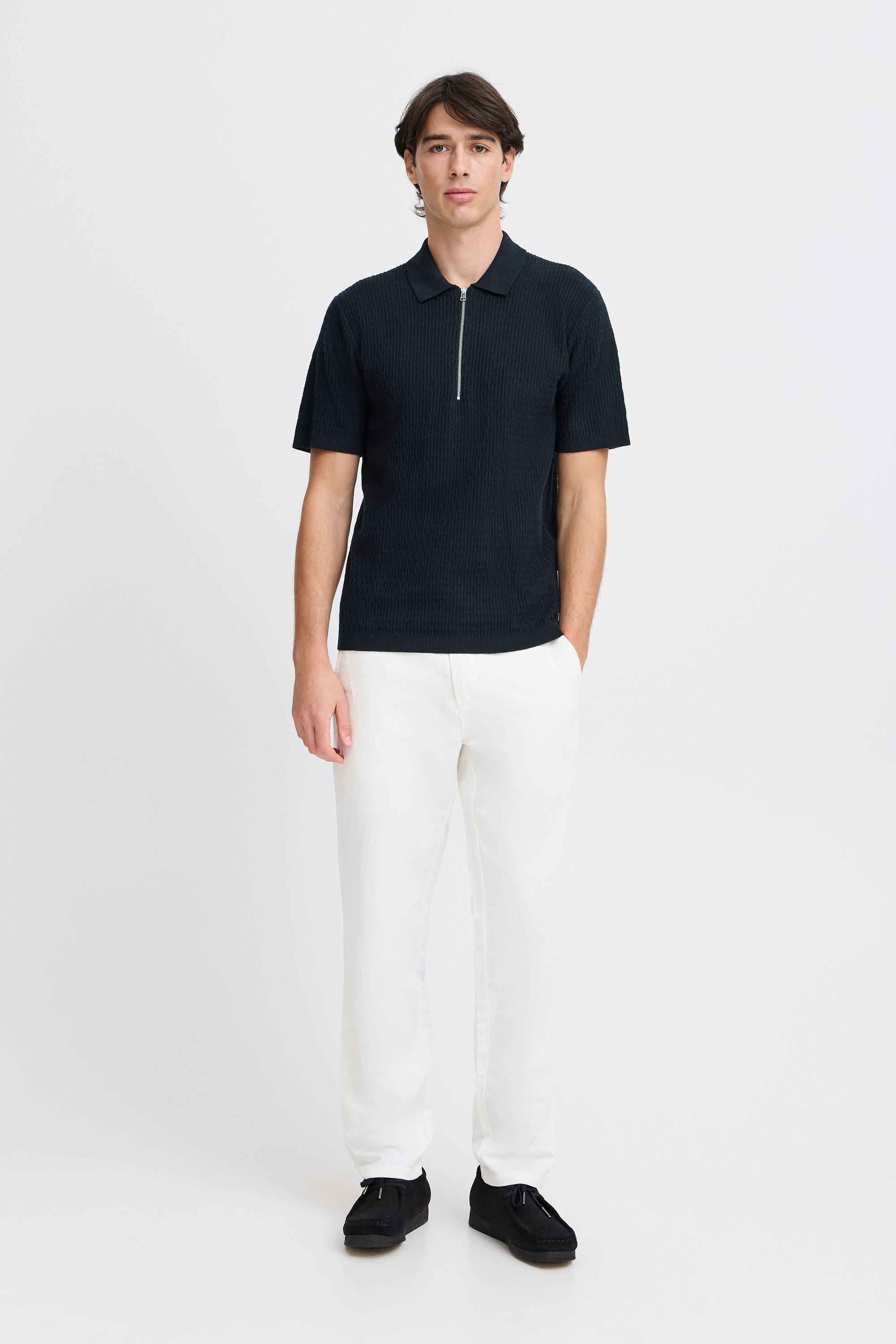 Casual Friday Poloshirt CFJoe Schickes Polohemd mit Reißverschluss