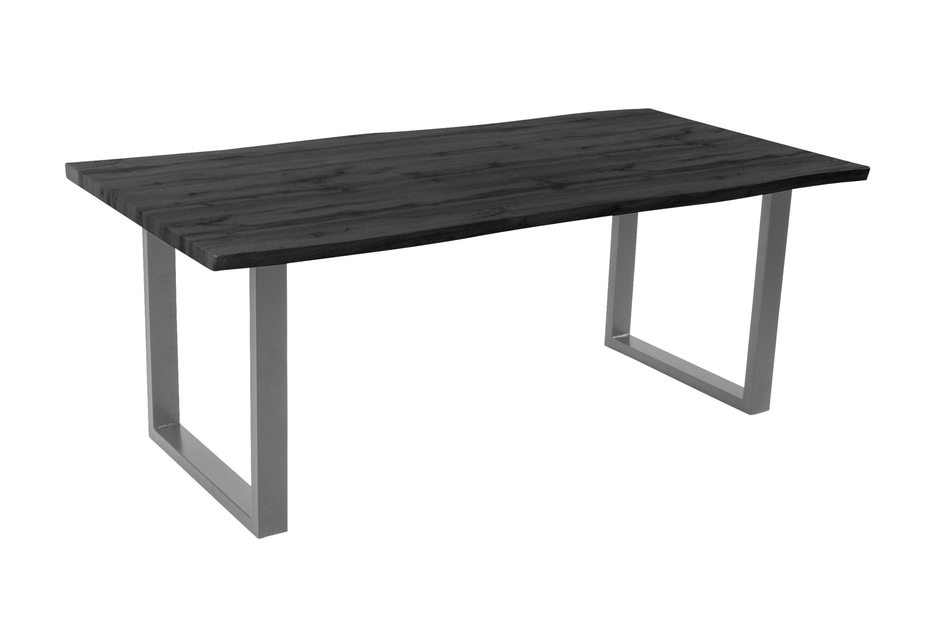 Loreno® Esstisch Josy, Holz-Optik Grau, Baumkante, günstig online kaufen